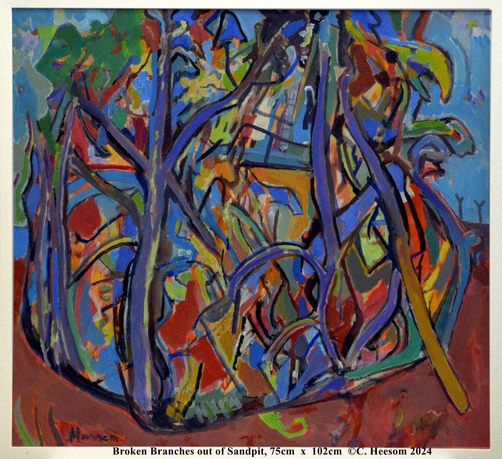Broken Branches, painting by Crispin heesom