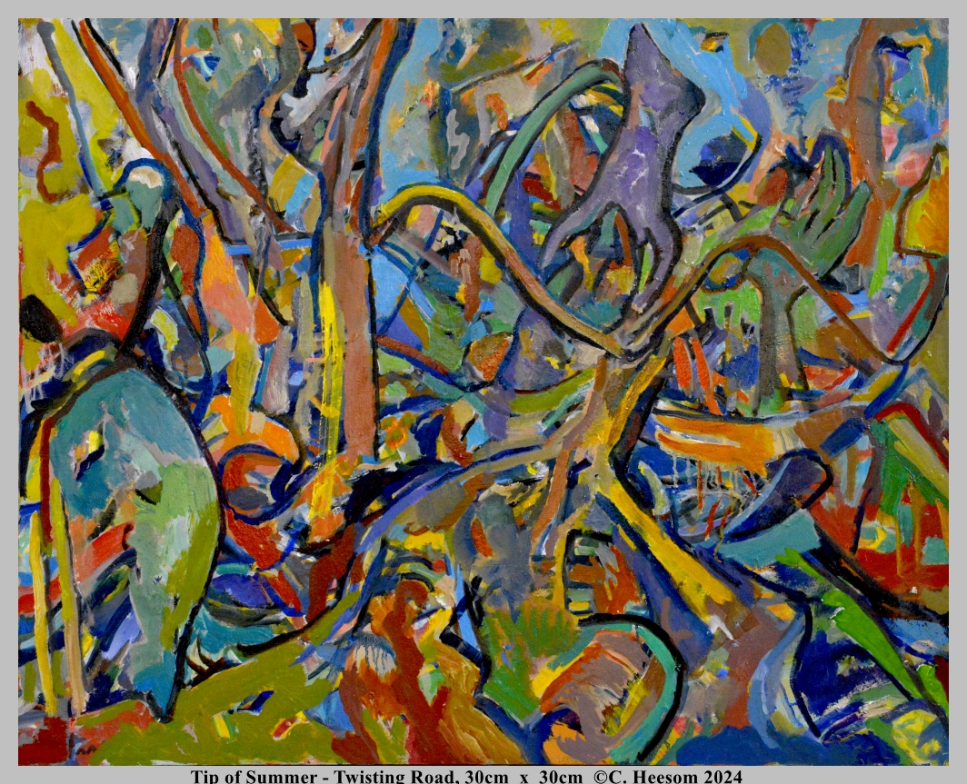 The Tip of Summer, oil on canvas by Crispin Heesom